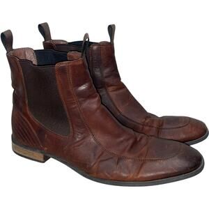 Boss Hugo Boss Brown Leather Chelsea Boots       Size: EU 45 / US 12